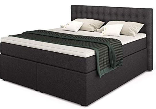 Boxspringbett Testsieger anthrazit